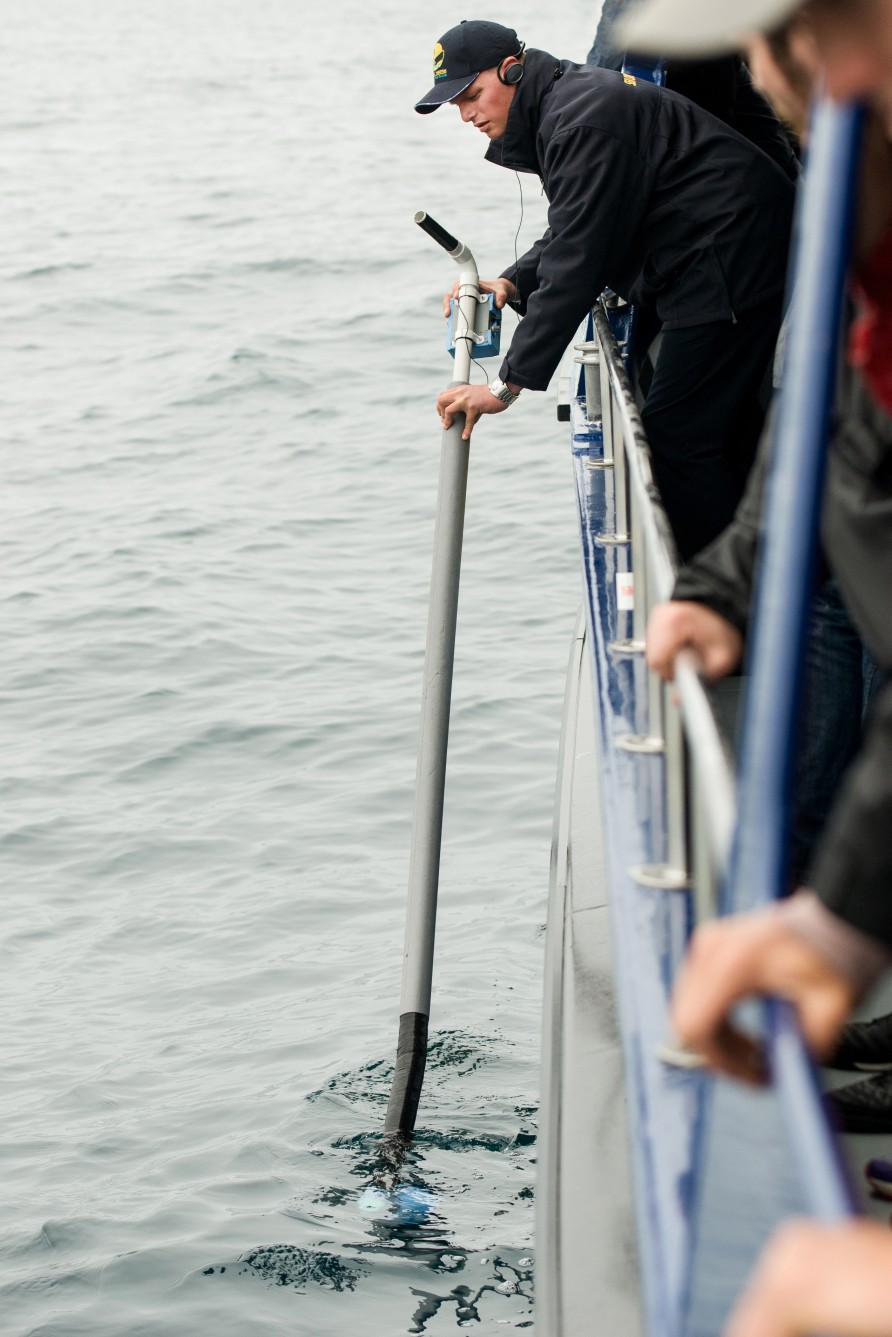 "" Cpt Shannon listening in on the whale